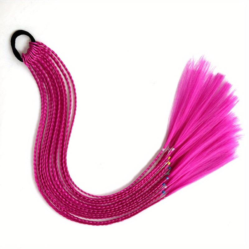 55 88 Cm Long Braids Ponytail Hair Extension Colored Gradient Hair Piece