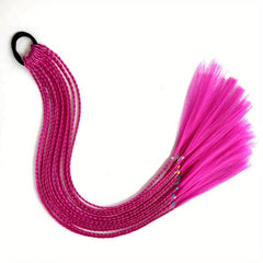 55 88 Cm Long Braids Ponytail Hair Extension Colored Gradient Hair Piece