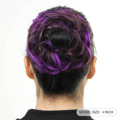 Messy Curly Chignon Rubber Bang Hair Bun