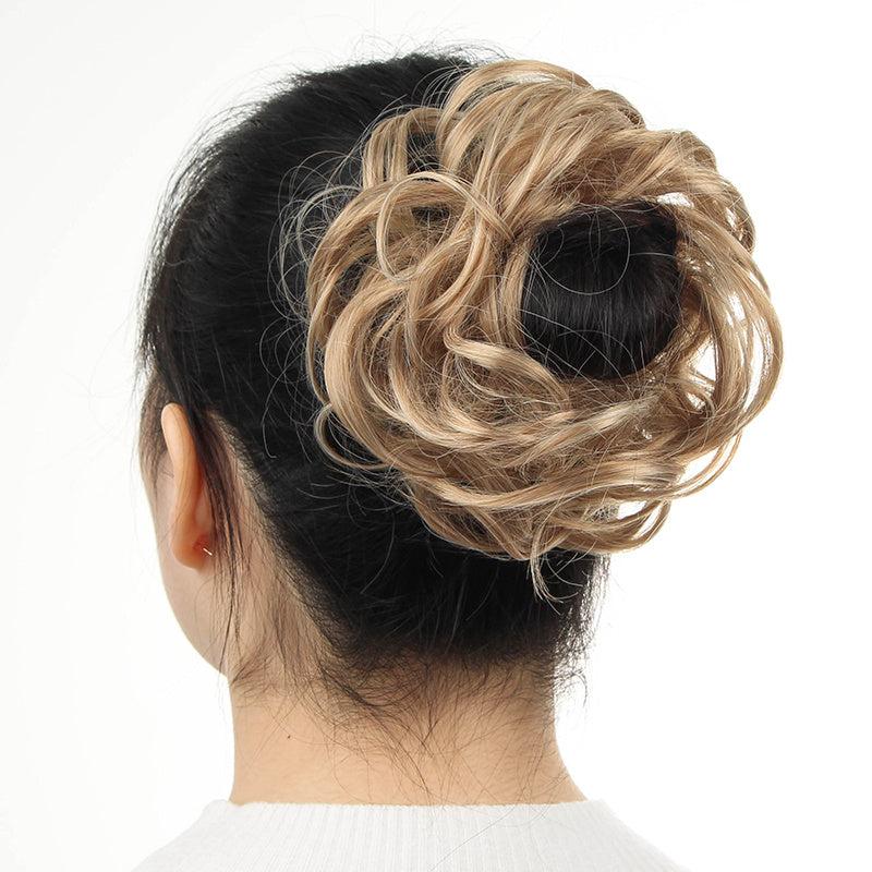 Messy Curly Chignon Rubber Bang Hair Bun