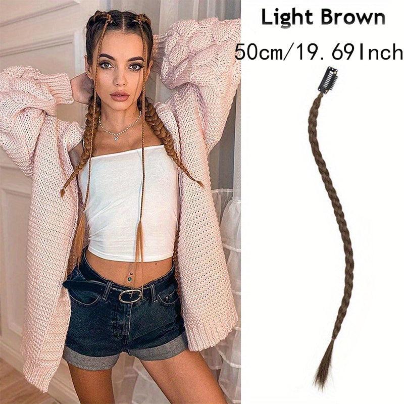 Y2K Clip-In Braided Hair Extensions