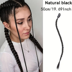 Y2K Clip-In Braided Hair Extensions