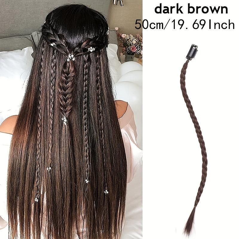 Y2K Clip-In Braided Hair Extensions