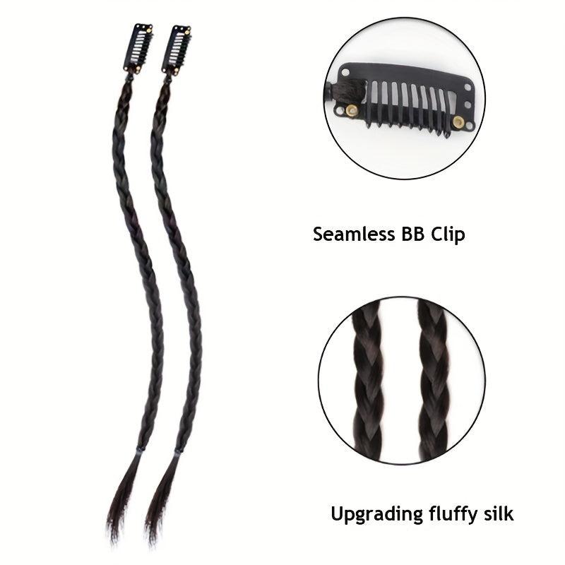 Y2K Clip-In Braided Hair Extensions