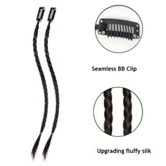 Y2K Clip-In Braided Hair Extensions