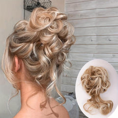 Messy Bun Hairpiece Ponytail Extensions Updo Bun Synthetic Hair Scrunchies