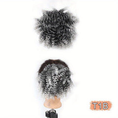 Afro Curly Bun Hair Extension Messy Bun Wig