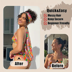 Afro Curly Bun Hair Extension Messy Bun Wig
