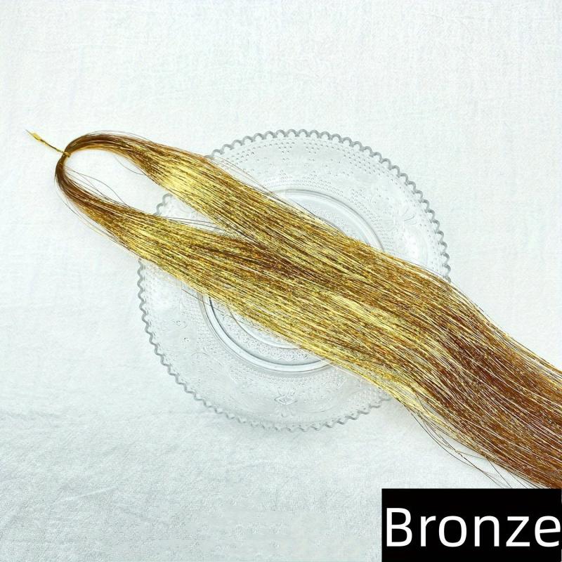 Colorful Hair Tinsel Strands DIY Sparkling Hair Extensions Y2K Glitter