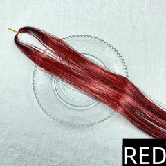 Colorful Hair Tinsel Strands DIY Sparkling Hair Extensions Y2K Glitter