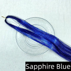 Colorful Hair Tinsel Strands DIY Sparkling Hair Extensions Y2K Glitter