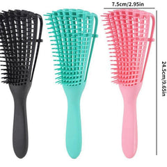Curly Hair Detangling Brush Portable Hair Detangler Eight Claws