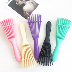 Curly Hair Detangling Brush Portable Hair Detangler Eight Claws