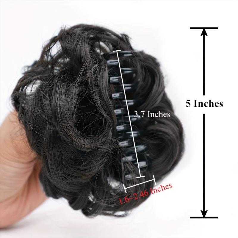 Fluffy Wavy Curly Claw Clip Hair Extension for Women