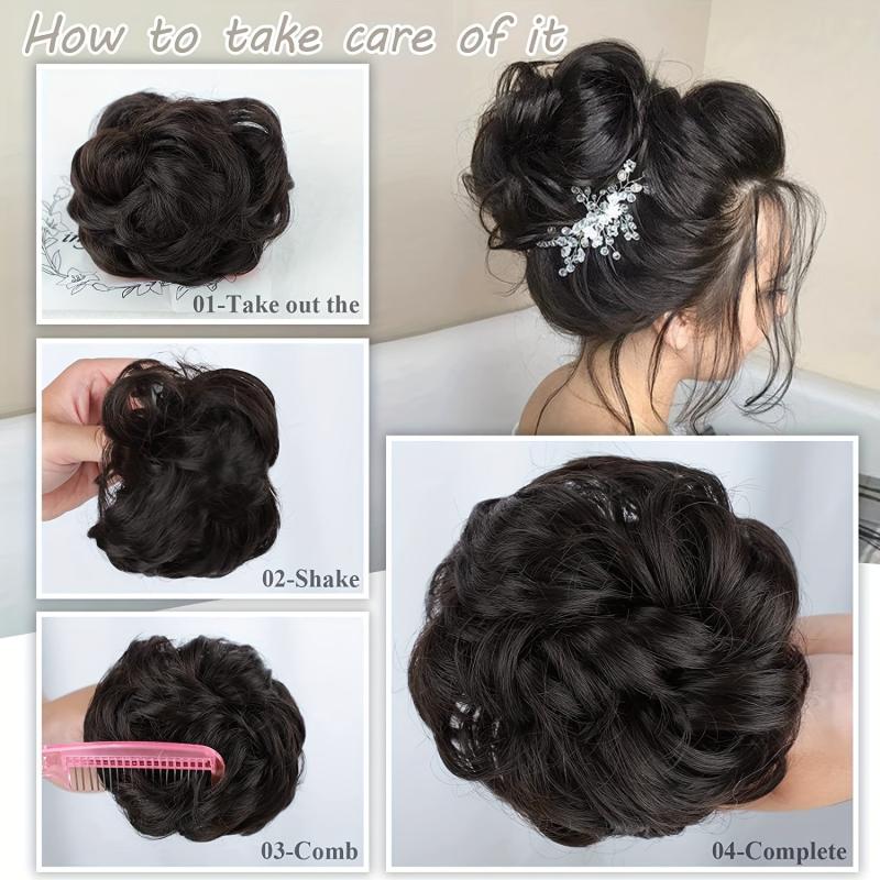 Fluffy Wavy Curly Claw Clip Hair Extension for Women
