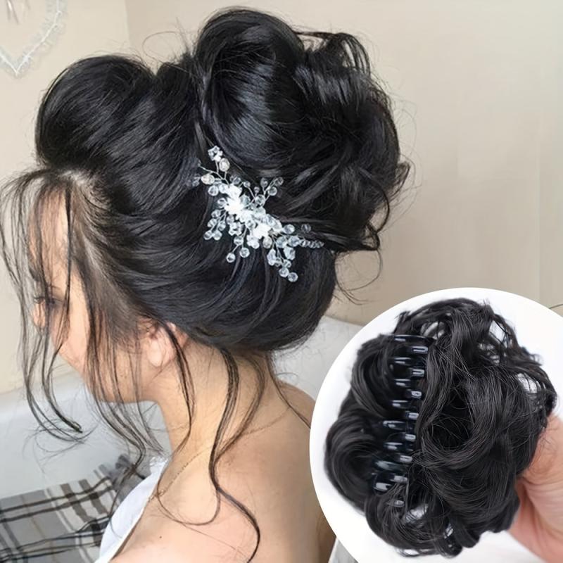 Fluffy Wavy Curly Claw Clip Hair Extension for Women