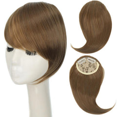Synthetic Clip In Bangs for Women Hairpiece with Side Bangs