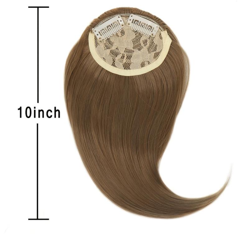 Synthetic Clip In Bangs for Women Hairpiece with Side Bangs