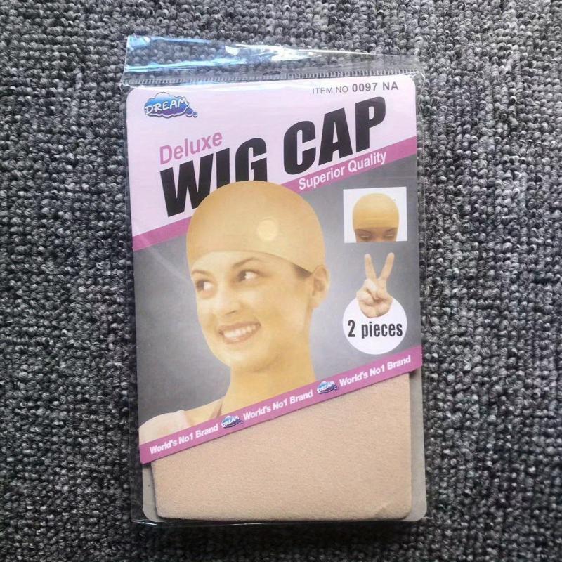5 Packs 10pcs Nude Mesh Net Wig Caps for Wigs Stocking Cap Beige Brown