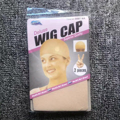 5 Packs 10pcs Nude Mesh Net Wig Caps for Wigs Stocking Cap Beige Brown