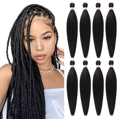 Pre-Stretched Braiding Hair Extensions 50 8 Cm Easy Crochet Braid 8 Packs