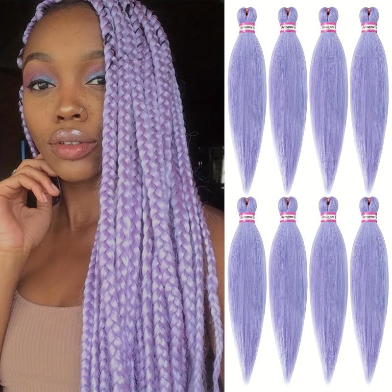 Pre-Stretched Braiding Hair Extensions 50 8 Cm Easy Crochet Braid 8 Packs