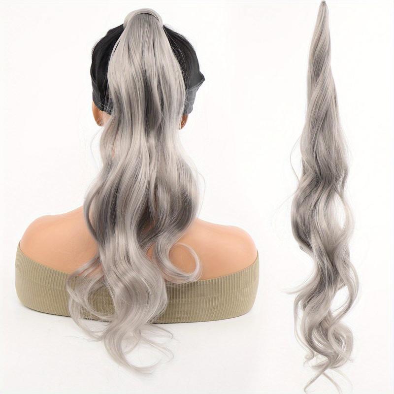 Flexible Steel Wire Wrap Around Long Ponytail Extensions