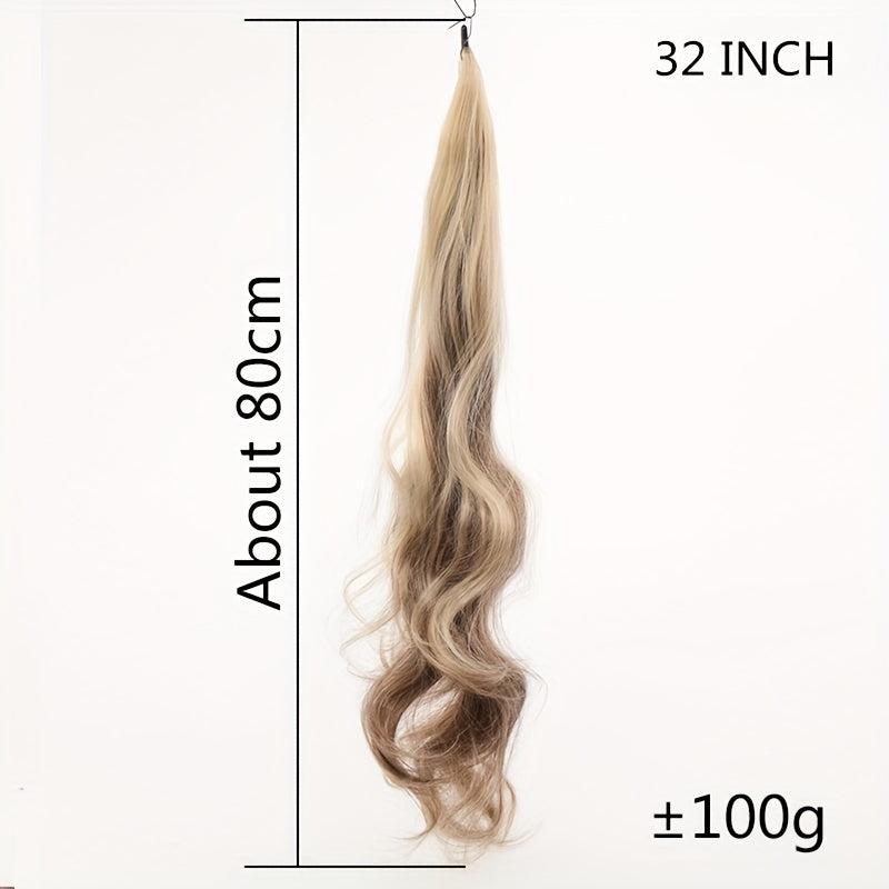 Flexible Steel Wire Wrap Around Long Ponytail Extensions