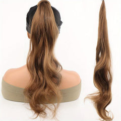 Flexible Steel Wire Wrap Around Long Ponytail Extensions