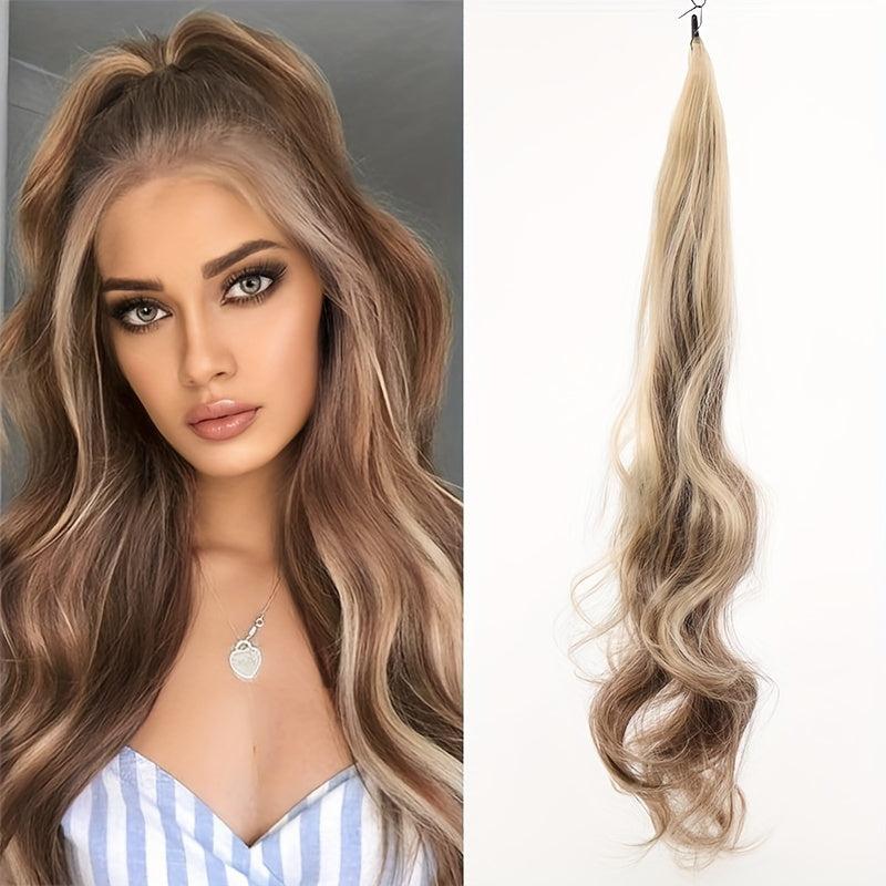 Flexible Steel Wire Wrap Around Long Ponytail Extensions