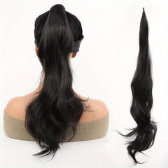 Flexible Steel Wire Wrap Around Long Ponytail Extensions
