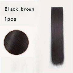 Thick Long Straight Clip In Extensions Pack of 3 for Women Girls 50.8 cm