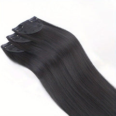 Thick Long Straight Clip In Extensions Pack of 3 for Women Girls 50.8 cm