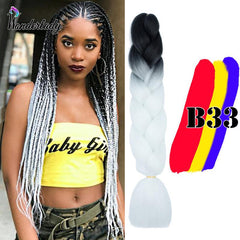 Ombre Synth. Braiding Hair 60-96cm Jumbo Box Braids Ext.