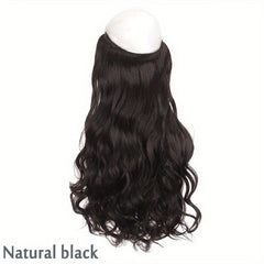 55-88 cm Long Wavy Hair Extensions Invisible Wire Synthetic Hairpieces