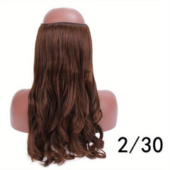55-88 cm Long Wavy Hair Extensions Invisible Wire Synthetic Hairpieces