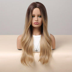 Pink Body Wave Hair Wig with Bangs for Daily Party Cosplay Use