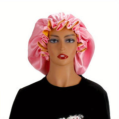 Satin Reversible Sleeping Cap for Women Hair Care Bonnet