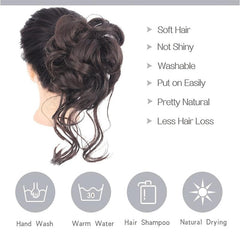 Hair Bun Wig Clip Synthetic High Temperature Filament