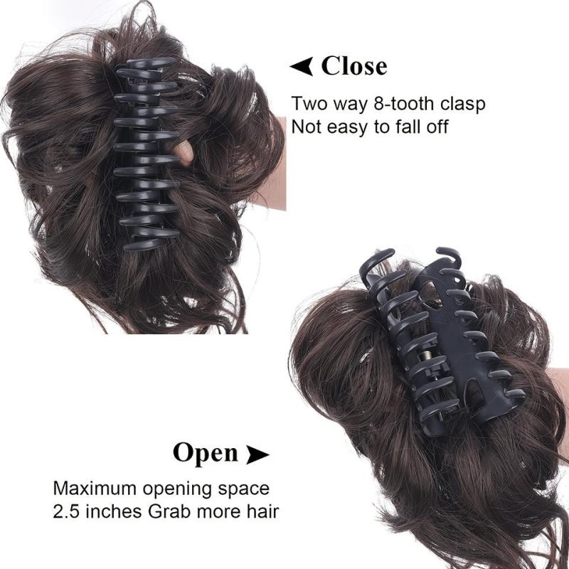 Hair Bun Wig Clip Synthetic High Temperature Filament