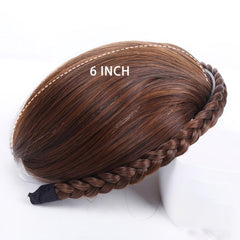 Synthetic Bangs With Braid Headband Clip In Hair Extension