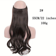Invisible Line Hair Extension Long Wave Wig Piece