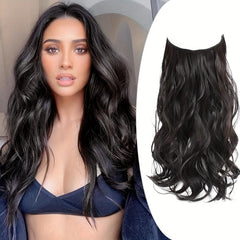 Invisible Line Hair Extension Long Wave Wig Piece
