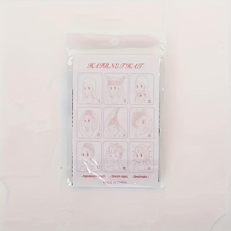5pcs Breathable Fishing Net Wig Cap with Elastic Nylon Mesh Lining