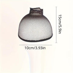 5pcs Breathable Fishing Net Wig Cap with Elastic Nylon Mesh Lining