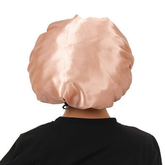Adjustable Silk Satin Bonnet for Women - XL Size Sleep Cap for Curly Hair