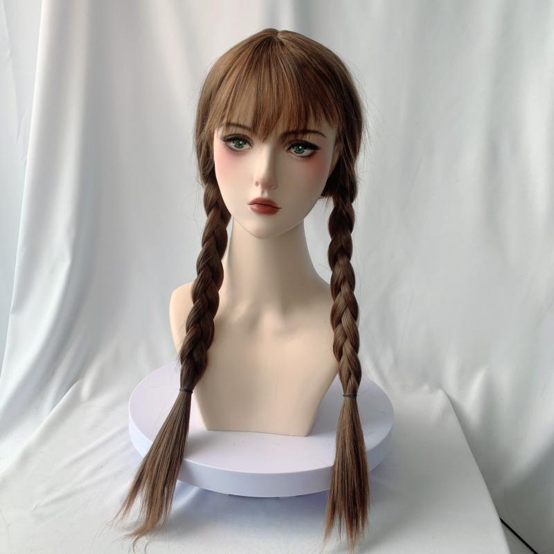 Long Double Ponytail Movie Cosplay Wig With Bangs