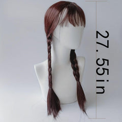 Long Double Ponytail Movie Cosplay Wig With Bangs