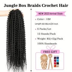 Butterfly Braids Crochet Hair Pre looped Synthetic Braiding Hair