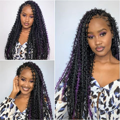 Butterfly Braids Crochet Hair Pre looped Synthetic Braiding Hair